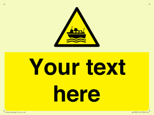 Custom warning ferries crossing vessels